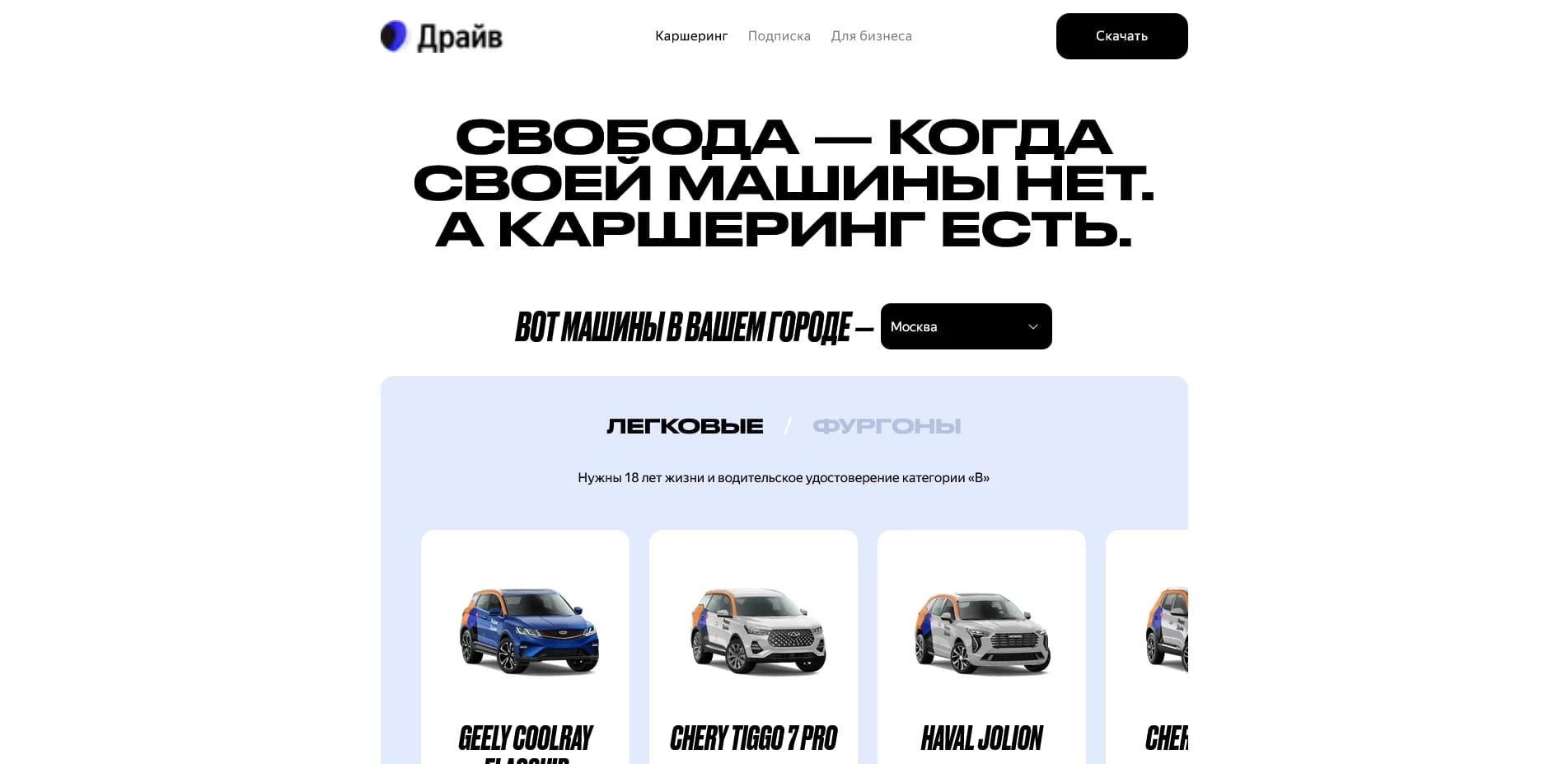 промокоды яндекс драйв