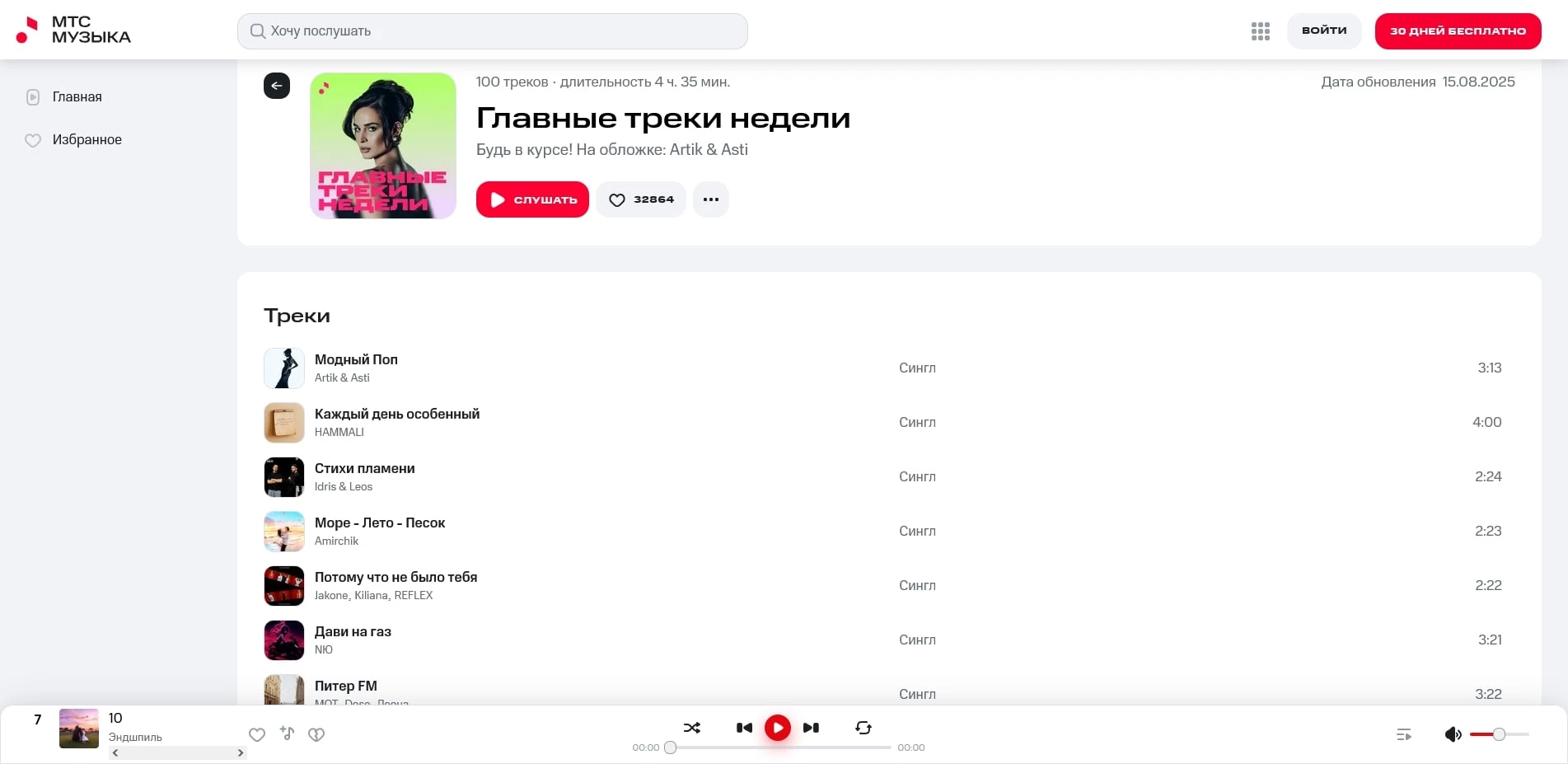 промокоды МТС Музыка